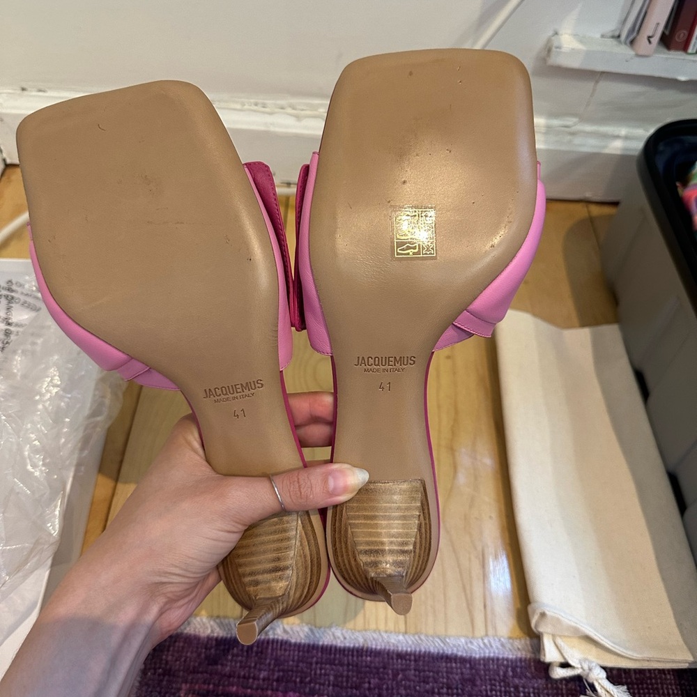Jacquemus Pink les mules piscine sandals - Picture 6 of 8